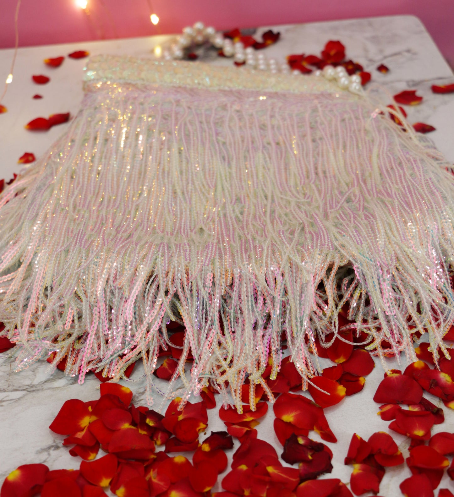 Tassel Sequin Potli Bag