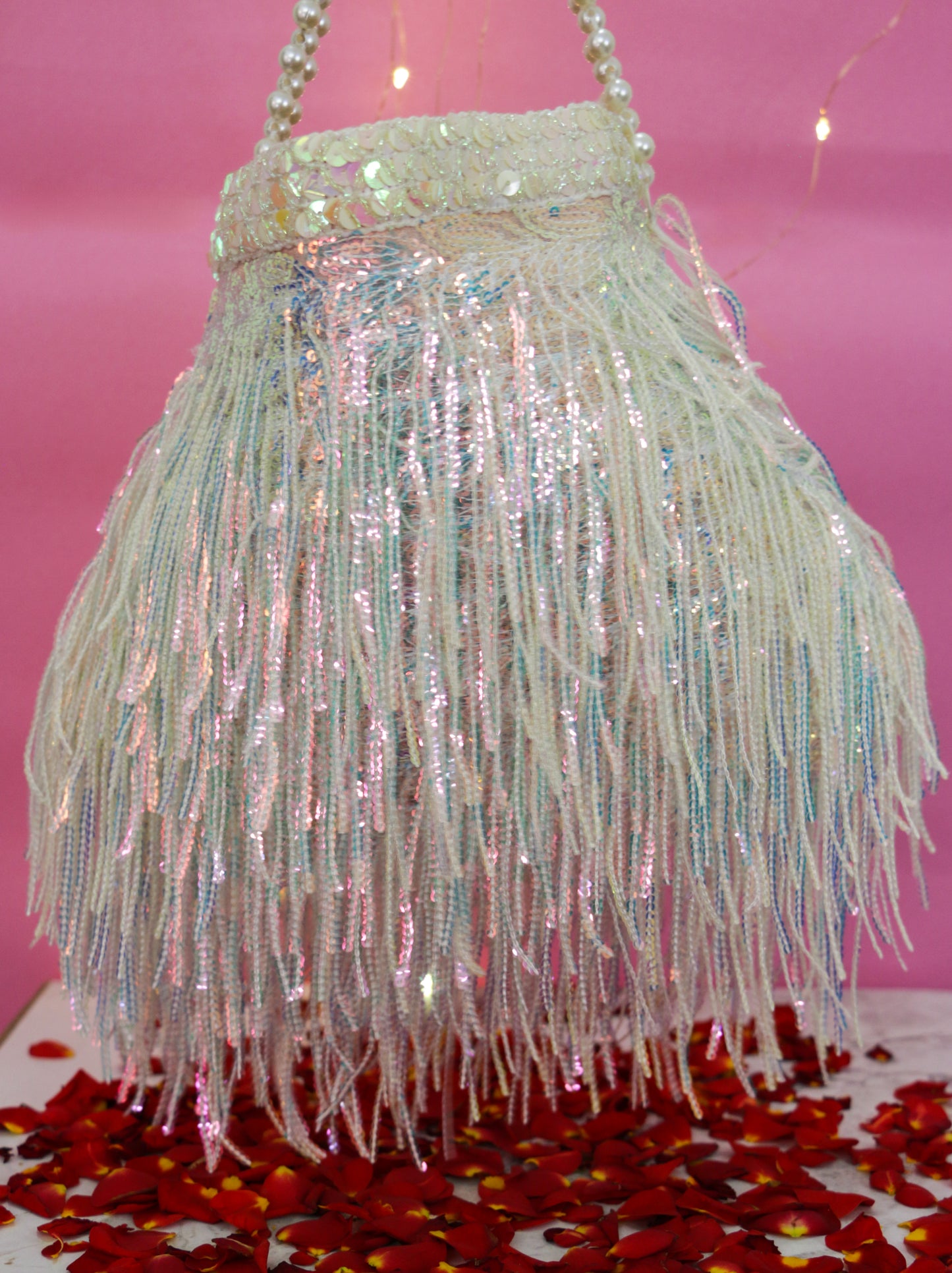 Tassel Sequin Potli Bag