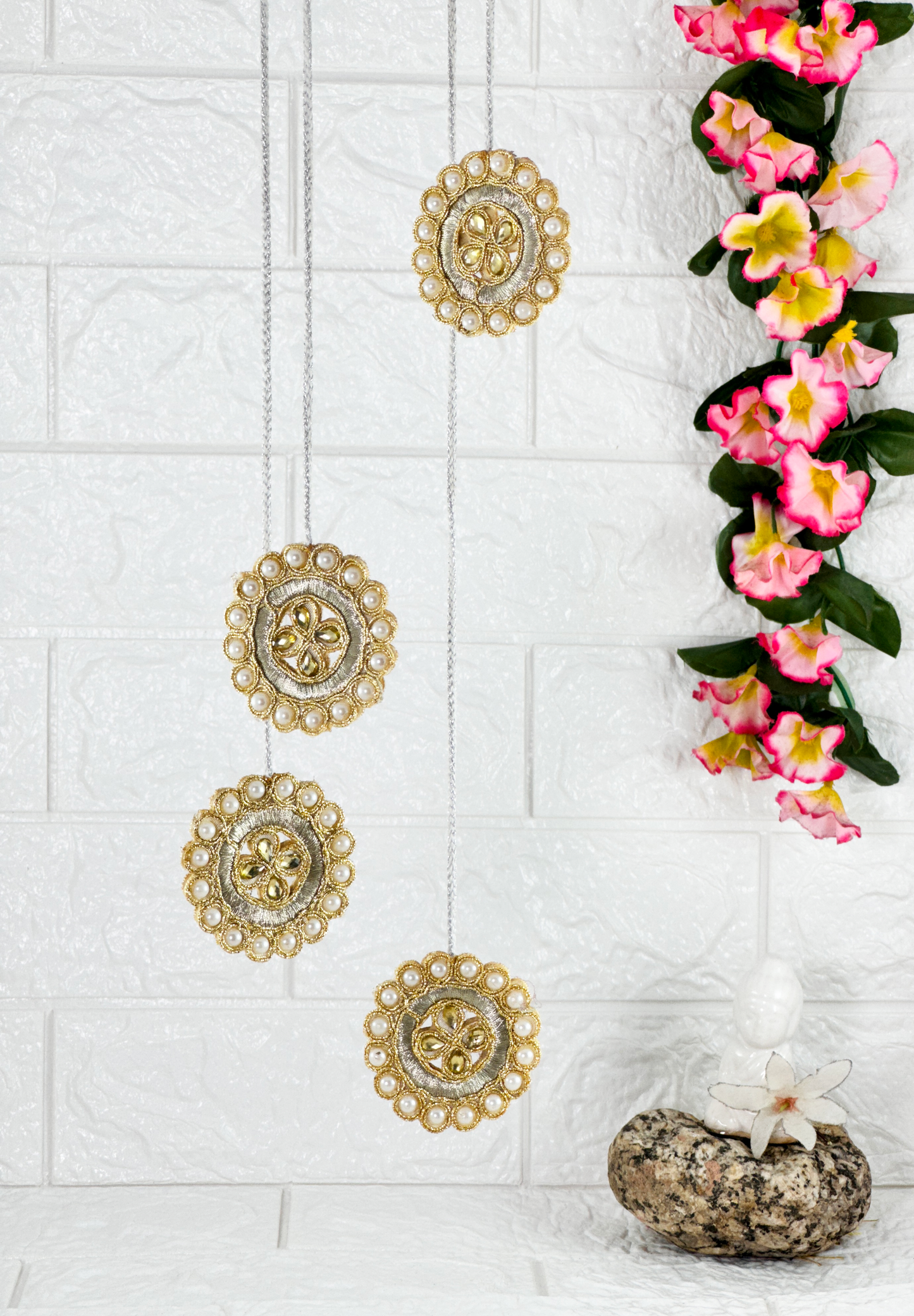 Glimmering Blossom Potli Bag