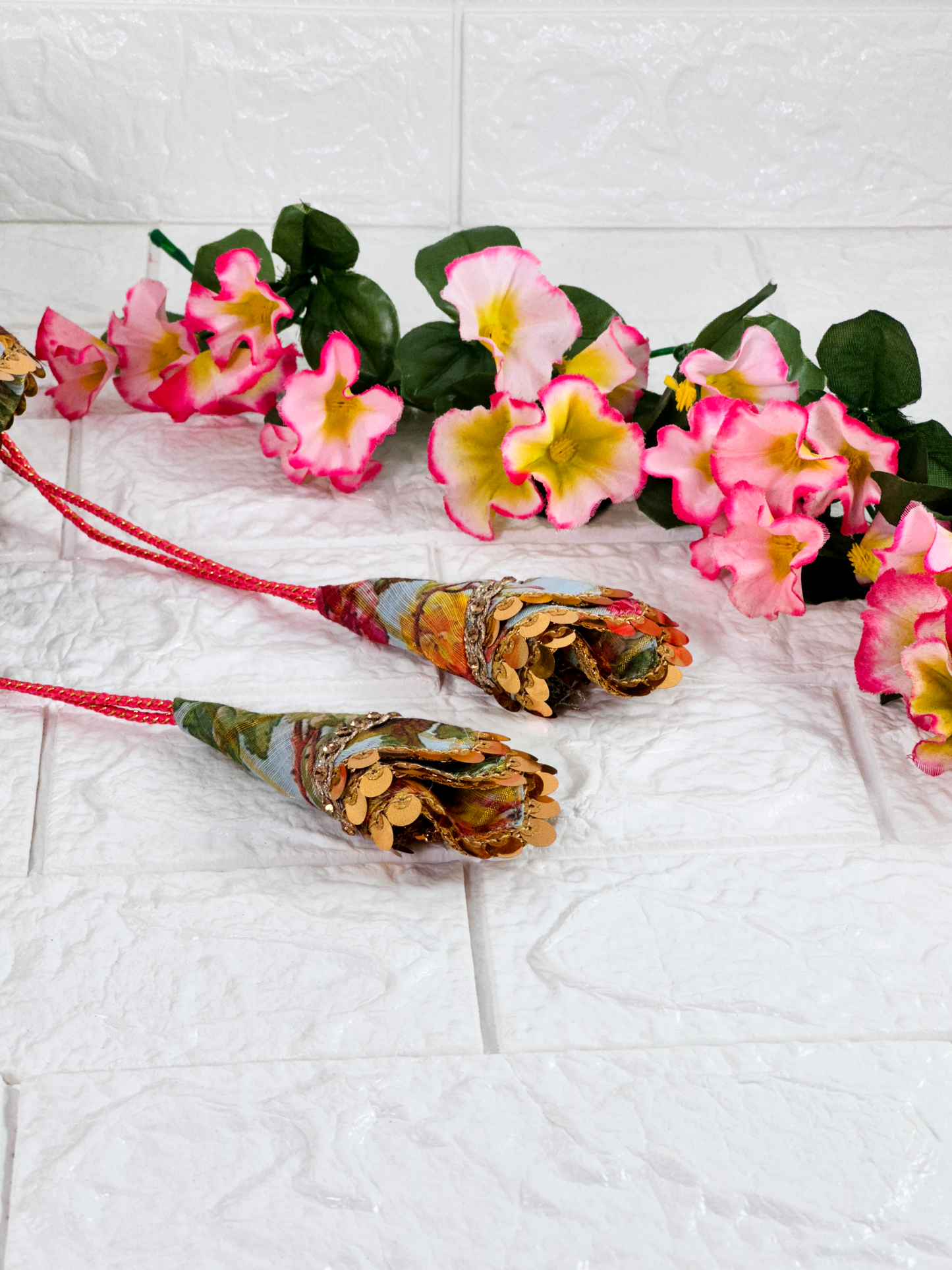 Floral Charm Potli Bag