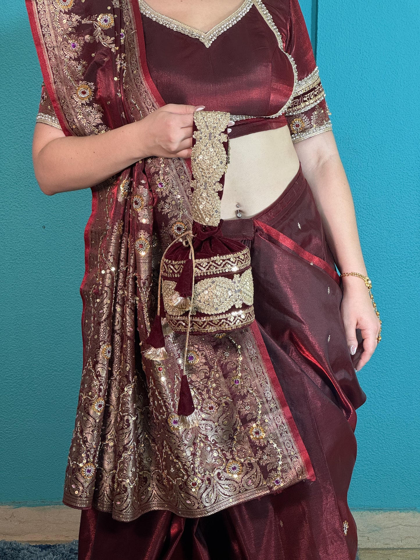 Ruby Romance Potli Bag