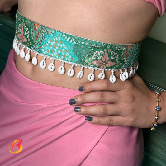 Emerald Seashell Ethnic Belt