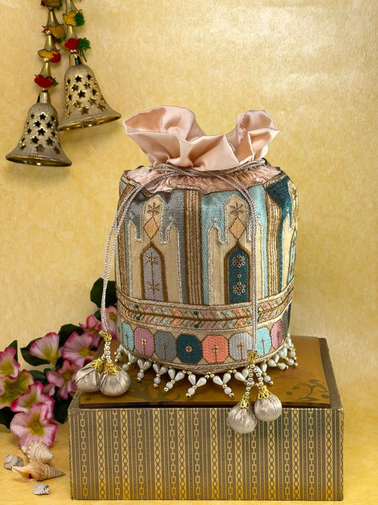 Golden Mirage Potli Bag