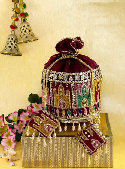 Mystical Mehroom Potli Bag