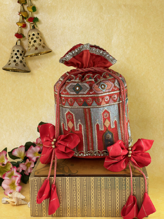 Vermilion Mahal Potli Bag