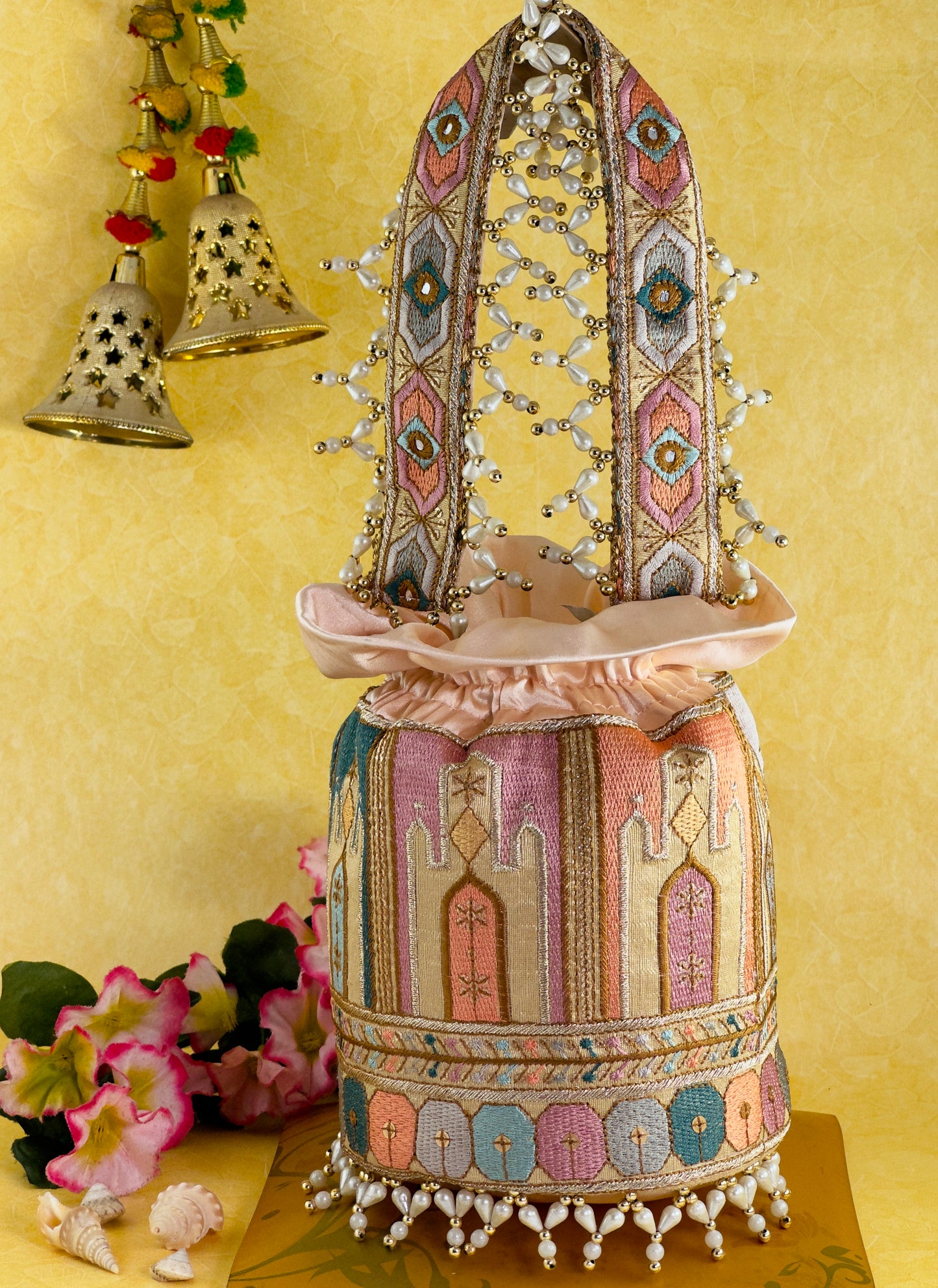 Golden Mirage Potli Bag