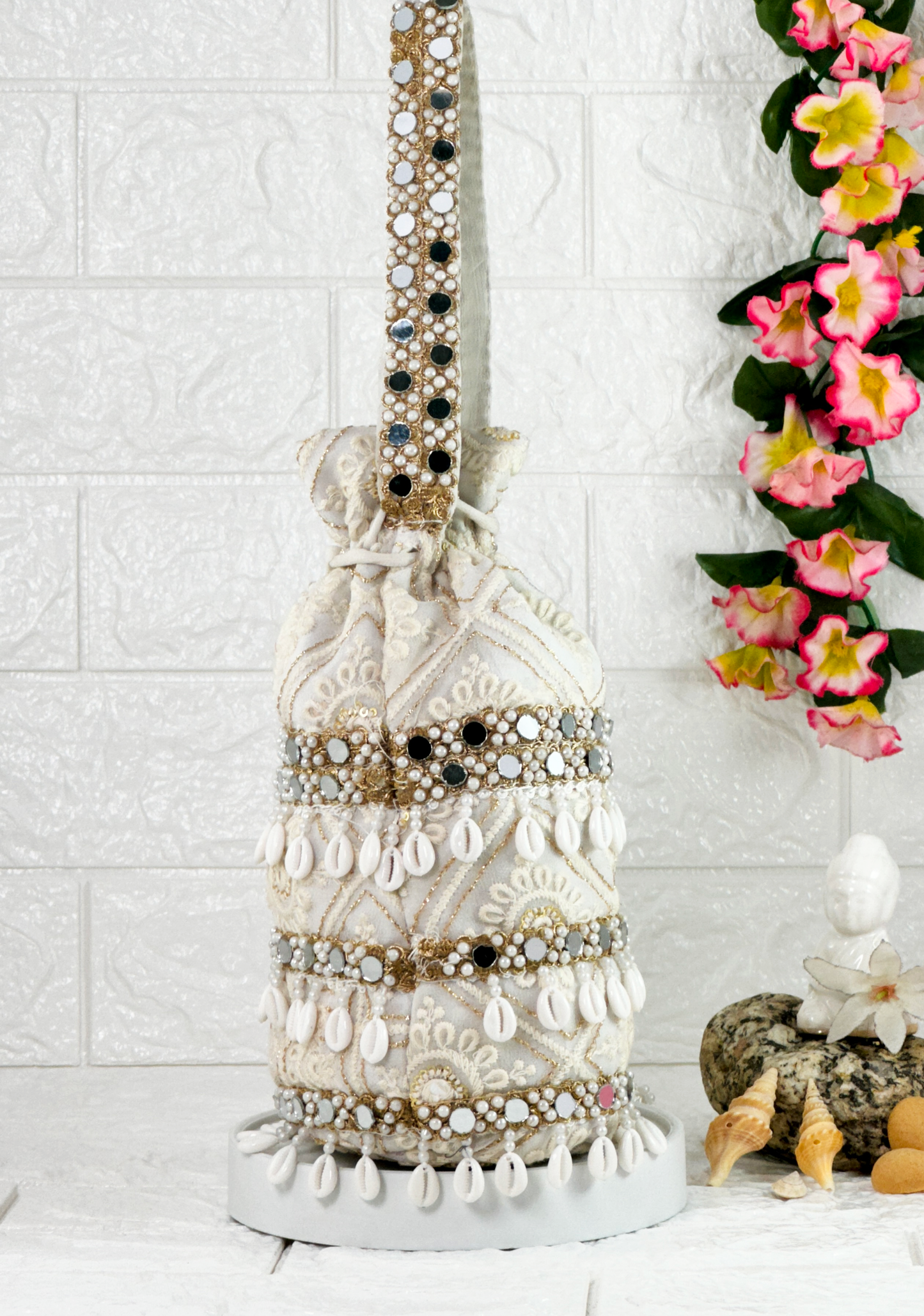Pearl Jhilmil Potli Bag