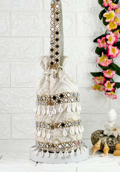 Pearl Jhilmil Potli Bag
