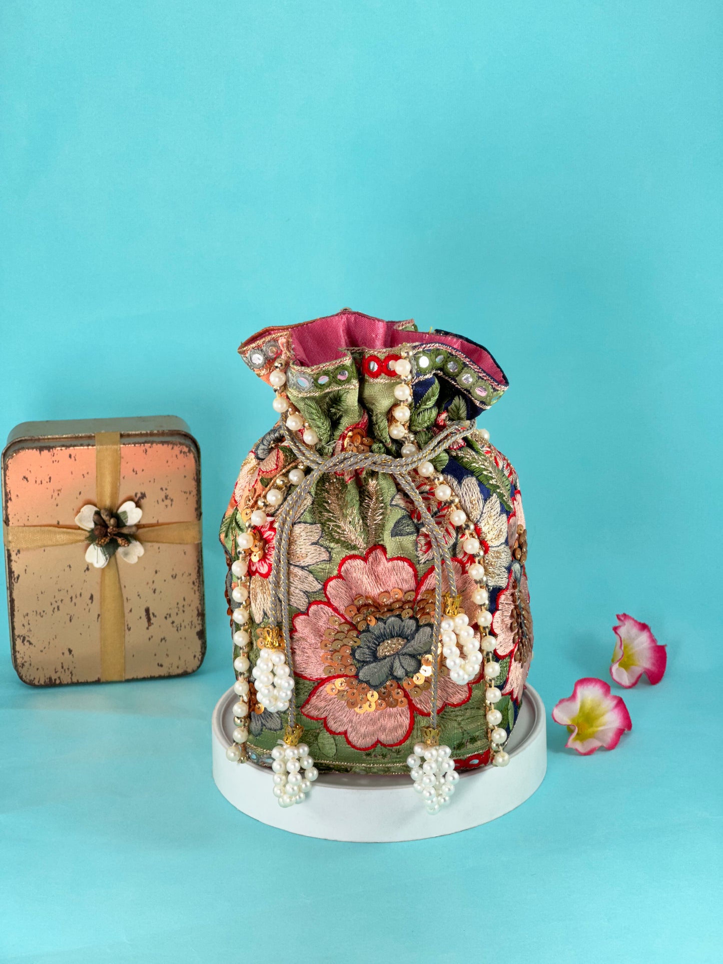 Floral Fantasy Potli Bag