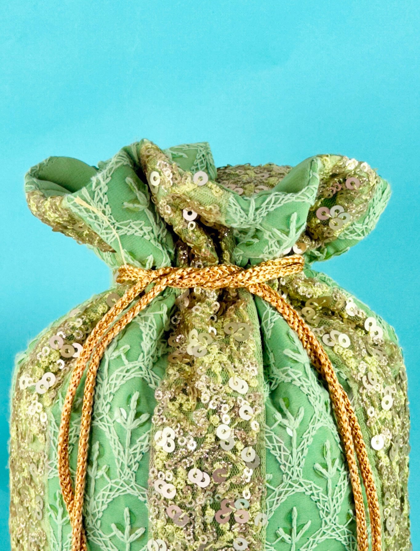 Opulent Olive Potli Bag