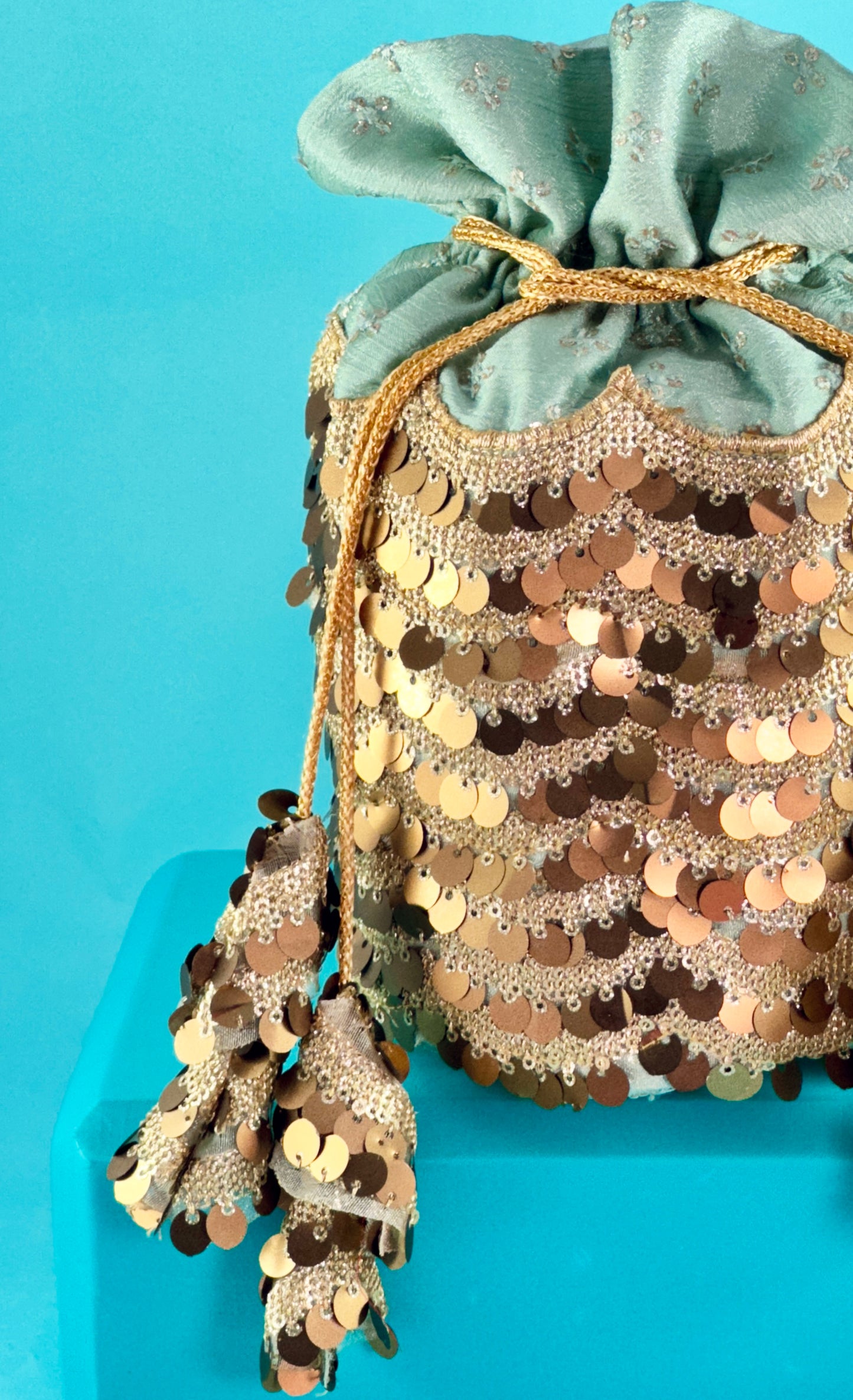 Golden Gala Potli Bag