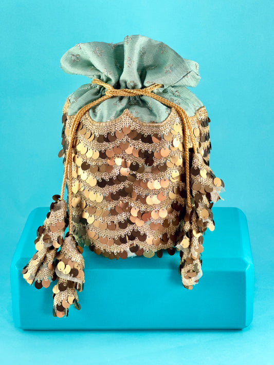 Golden Gala Potli Bag