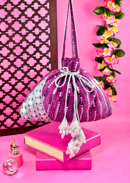 Orchid Bloom Potli Bag