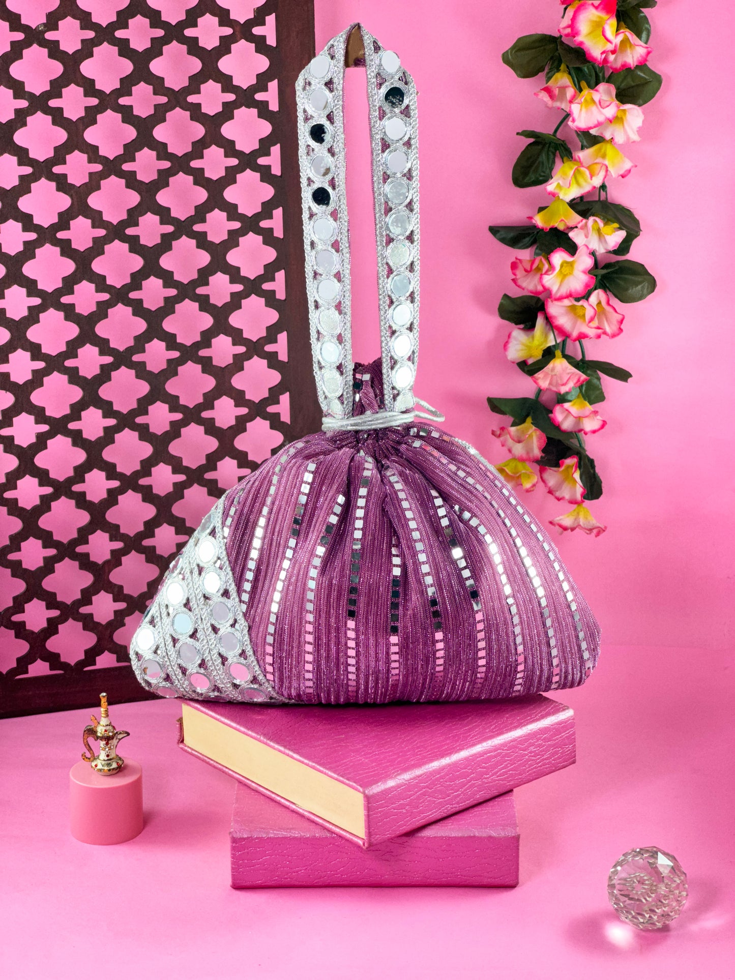 Orchid Bloom Potli Bag