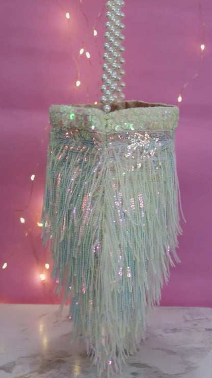Tassel Sequin Potli Bag